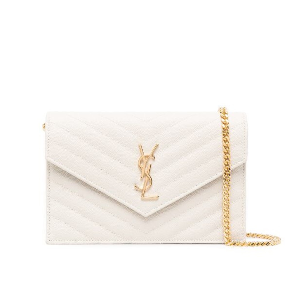 Saint Laurent Monogram Envelope Chain Wallet